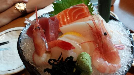 sashimi & unagi don set = S$34.80 