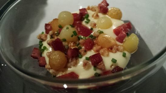 64degC 55mins sous vide egg with iberico ham