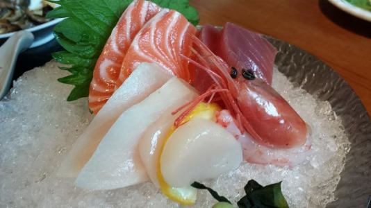 sashimi & unagi don set = S$34.80 