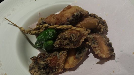 sous vide octopus tempura - S$30