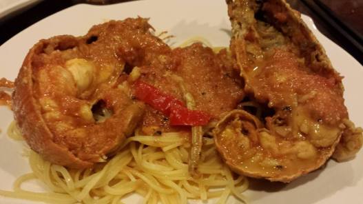 pink sauce crayfish pasta