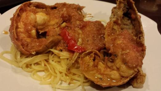 pink sauce crayfish pasta