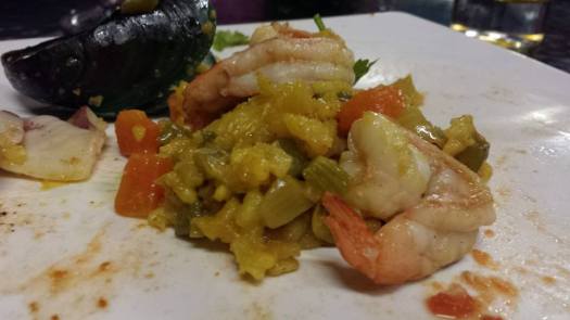 Andy's "Monterosso Miky" seafood risotto