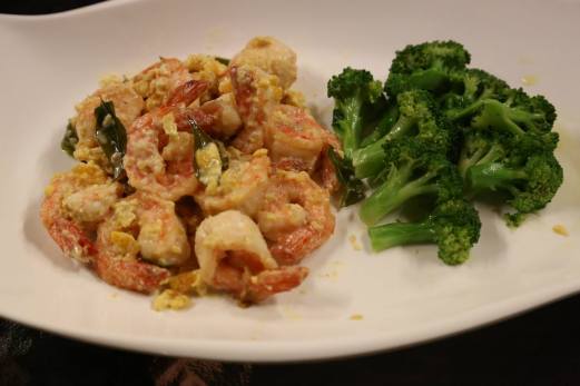 #8 salted egg prawns