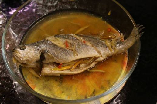 #9 steamed japnese seabass 小黄鱼