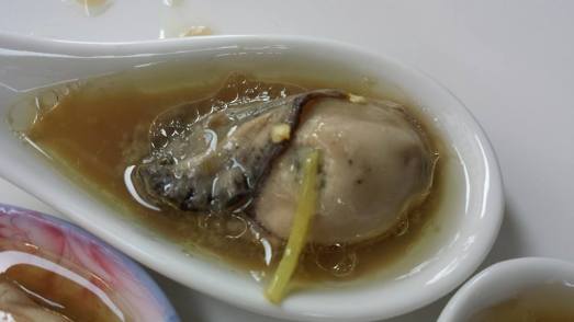 my contribution - steamed oysters