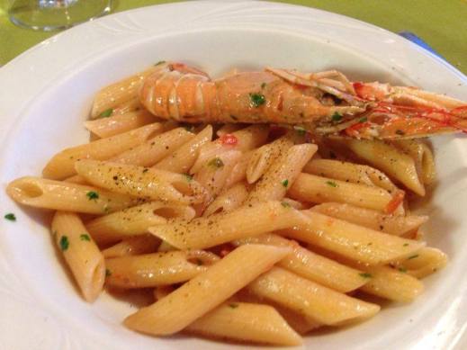 scampi pasta