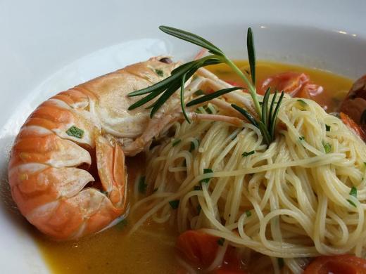 Euro16 scampi with capellini - outstanding