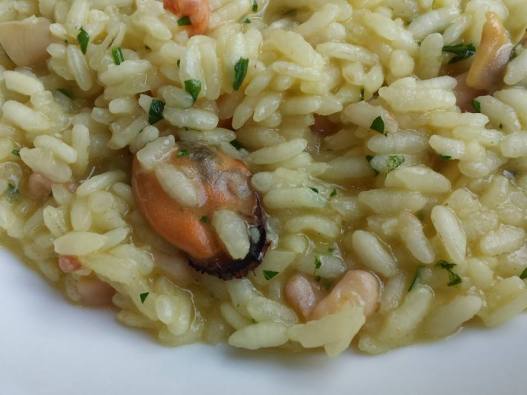 Euro12 set - seafood risotto (good, tasty)