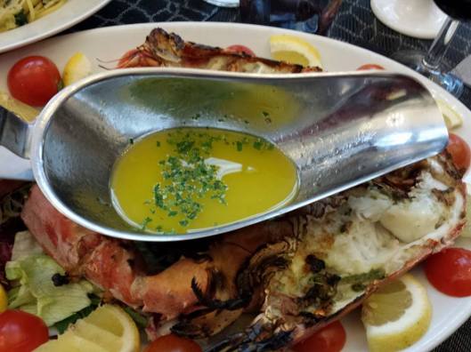 large grilled lobster very tasty bbq flavour.