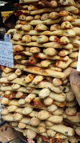 famous olive & cheese sticks at bread ahead