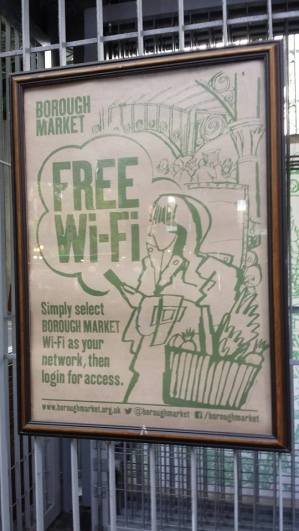 free wifi at borough market