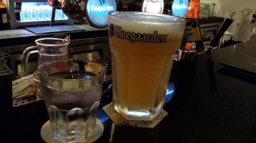 1 full pint of hoegaarden