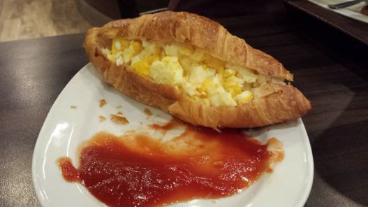 S$2.90 croissant with egg