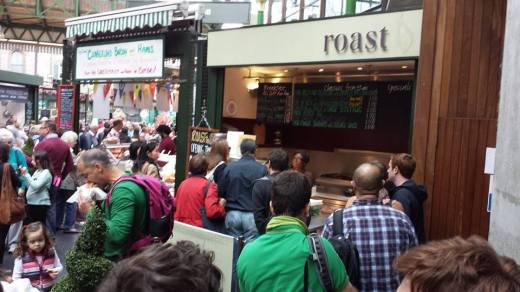 roast selling beef, crispy pork belly & bacon sandwich