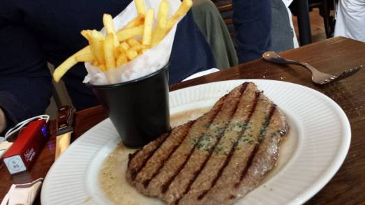 minute steak with fries