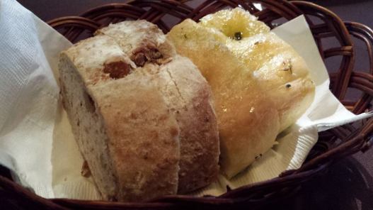 focaccia & walnut bread