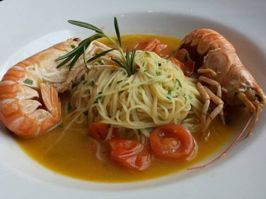 Euro16 scampi with capellini - outstanding