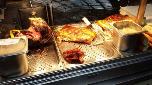 beef, crispy pork belly & bacon