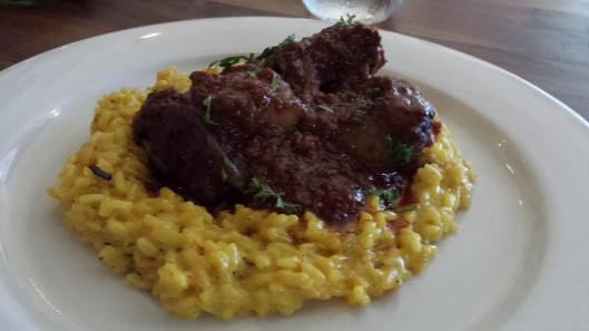ossobuco with saffron risotto