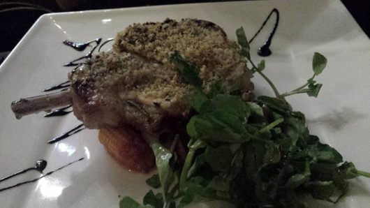 lightly breaded iberico pork chop