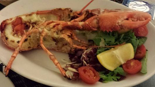 €26 grilled whole lobster