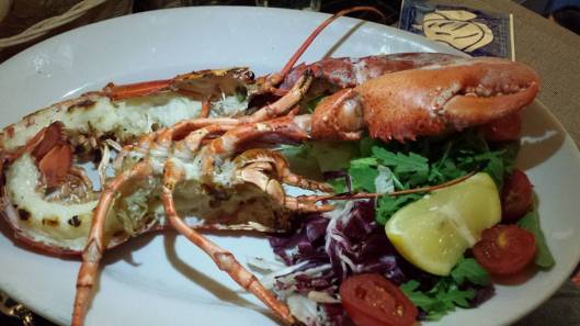 €26 grilled whole lobster