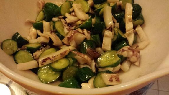 octopus wasabi salad