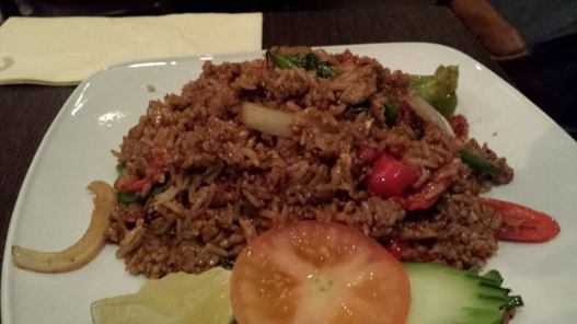 basil fried rice with pork