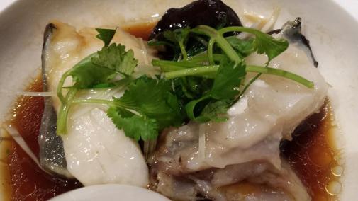 steamed garoupa fillet