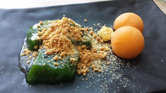 green tea kochi with melon