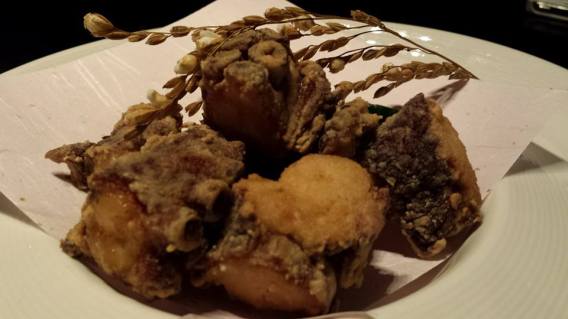 sous vide & deep-fried tako