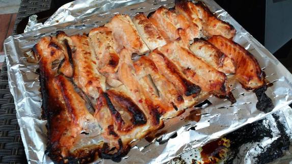 oven grilled miso salmon