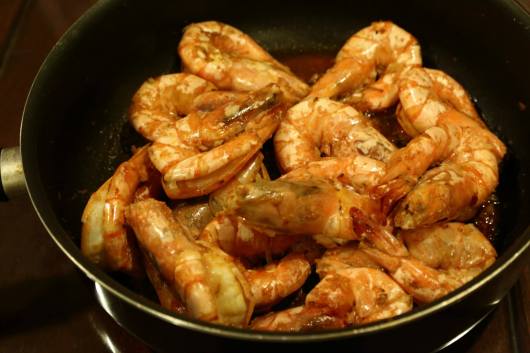 #9 dry wok king prawns