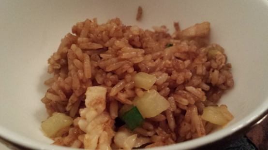 #5 fried rice with seafood wrapped in lotus leaf