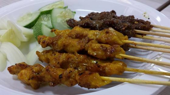 beef & chicken satay