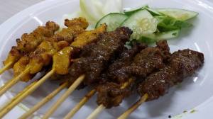 beef & chicken satay