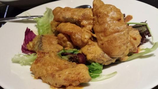 salted egg cod fish fillet