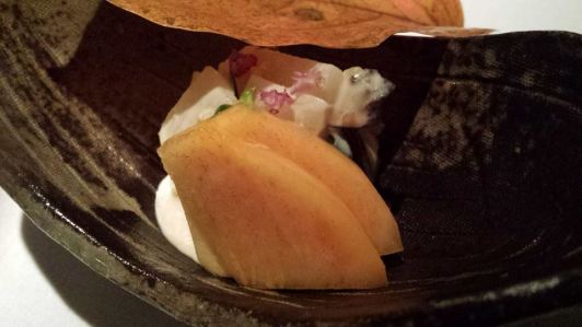 #1 japanese persimmon with persimmon leaf