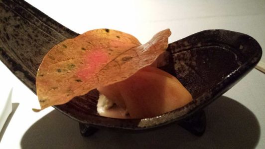 #1 japanese persimmon with persimmon leaf