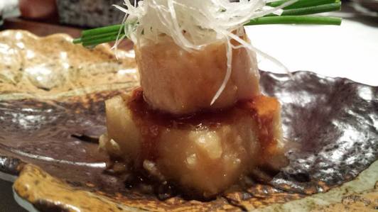 #3 steamed tai (seabream) on braised tofu