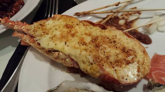 cheese baked 1/2 lobster (1 order only)