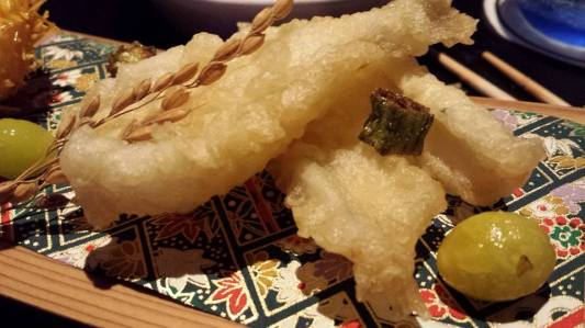 #4 chestnut tempura & sillago fish tempura