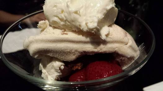 deconstructed strawberry cheese cake