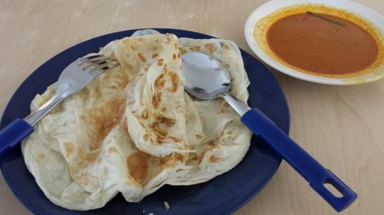 roti prata gosong