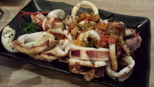 stir-fried chilli squid