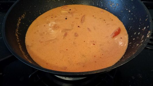 pink (creamy tomatoes) sauce for lobster pasta