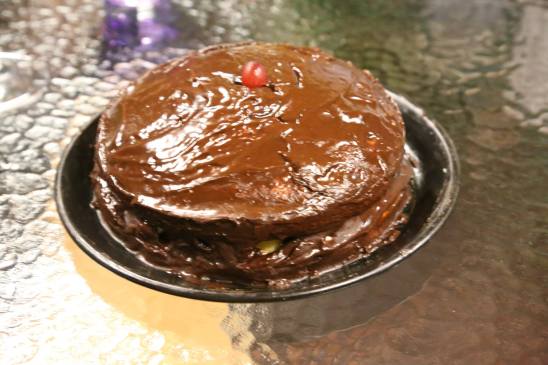 #11 chocolate ganache vanilla banana cake