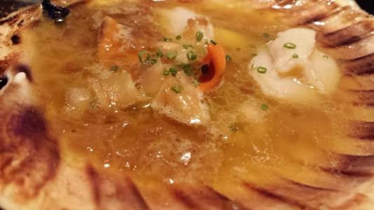#3 shell grilled scallops