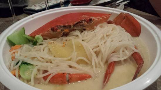 crab beehoon soup